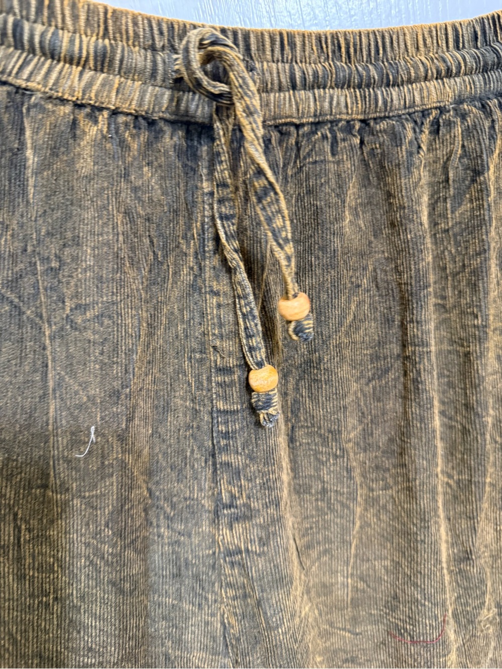 H011 NWT Young Thread L w15-21 Brown Tiered Pants - - Picture 5 of 11